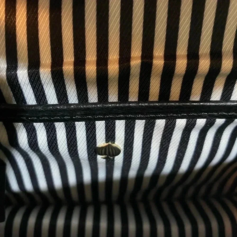 Kate spade black leather crossbody handbag